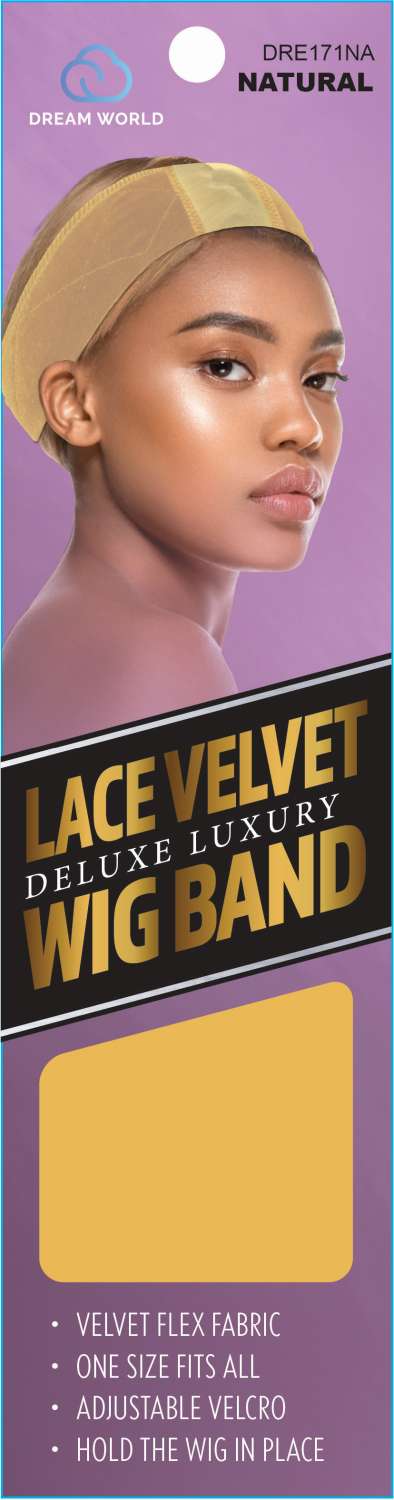 DREAM W-WIG BAND VELVET W/LACE