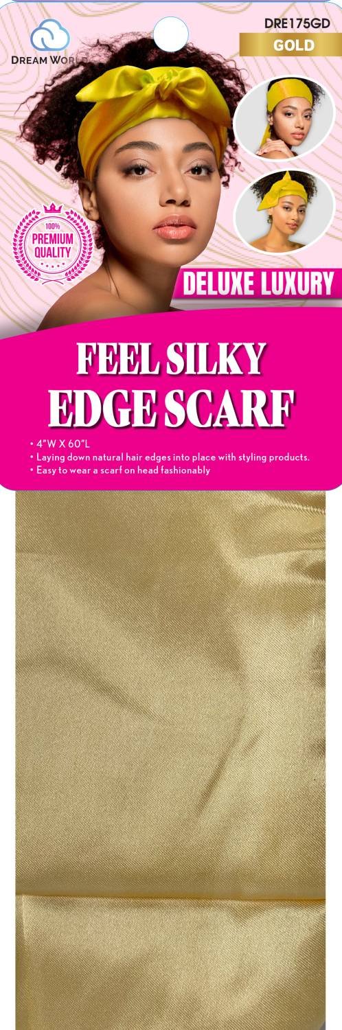 DREAM W-SCARF SATIN EDGE GD