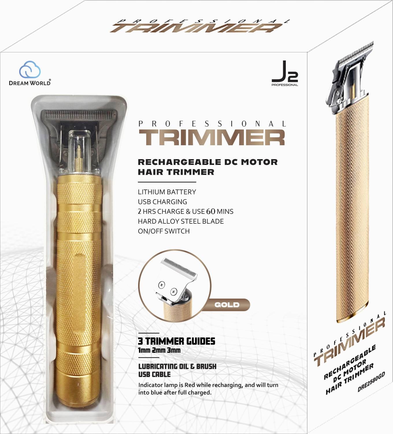 J2 TRIMMER RECHAGEABLE DC MOTOR