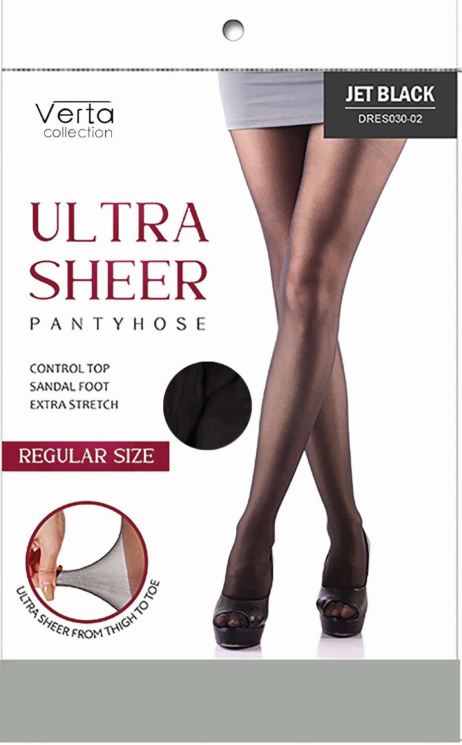 DREAM PANTY HOSE REGULAR [JET BLACK]