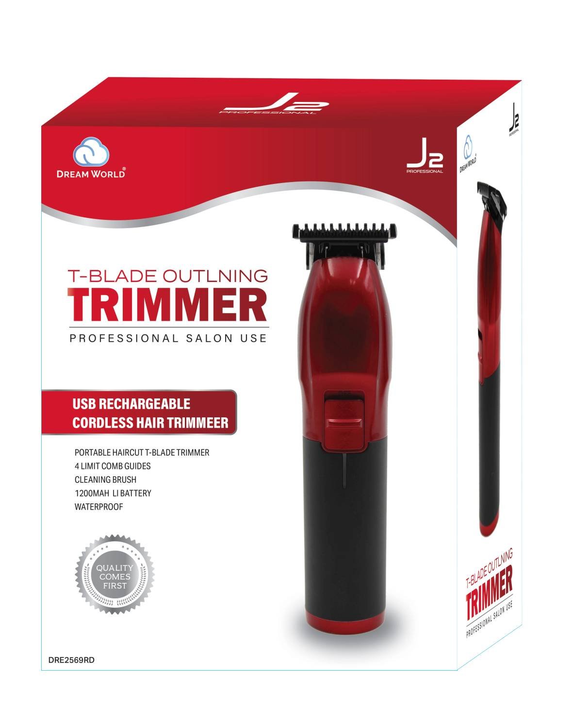 J2 H/T TRIMMER T-BLADE OUTLINING RED