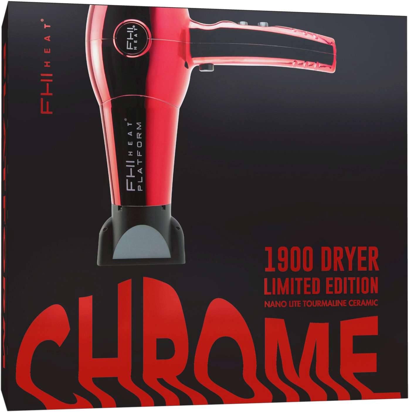 FHI PLATFORM CHROME DRYER RED