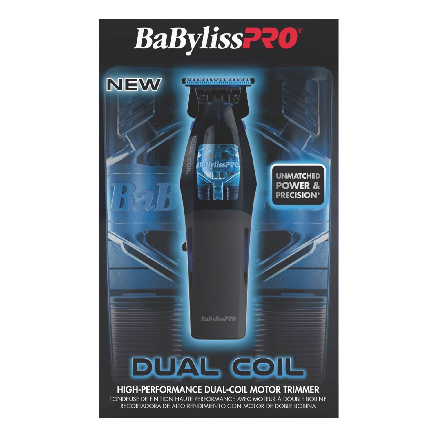 BABYLISS DUAL COIL MOTOR TRIMMER BLACK