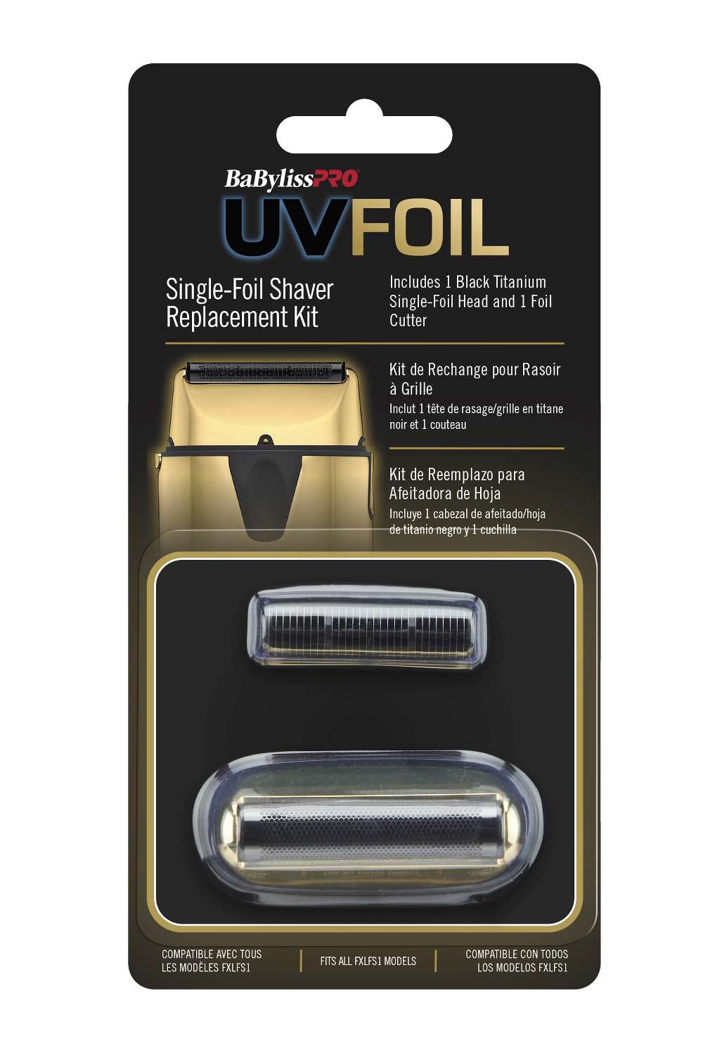 BABYLISS FX SHAVER FOIL/CUTTER UV GOLD