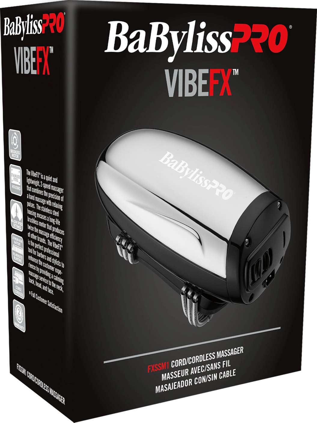 BABYLISS FX VIBEFX MASSAGER SILVER