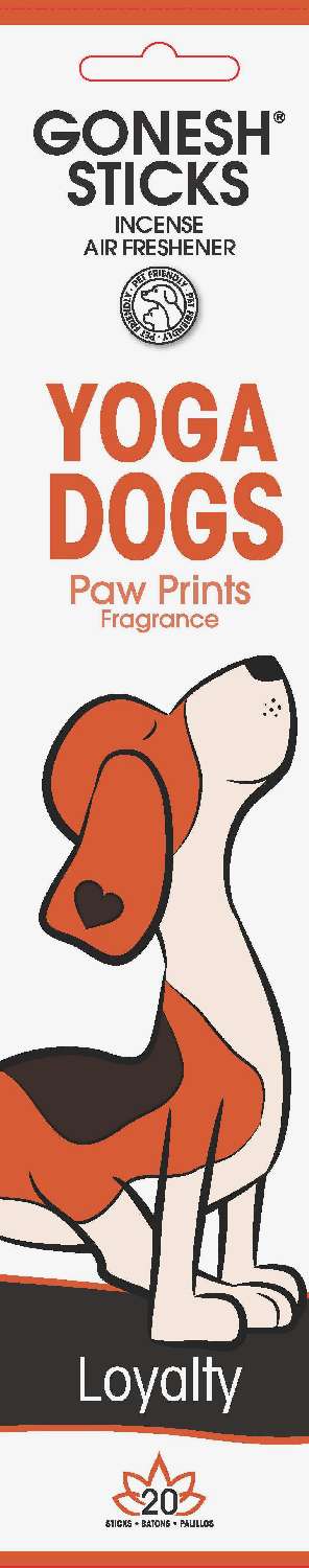 GONESH ZEN YOGA DOGS [PAW PRINTS]