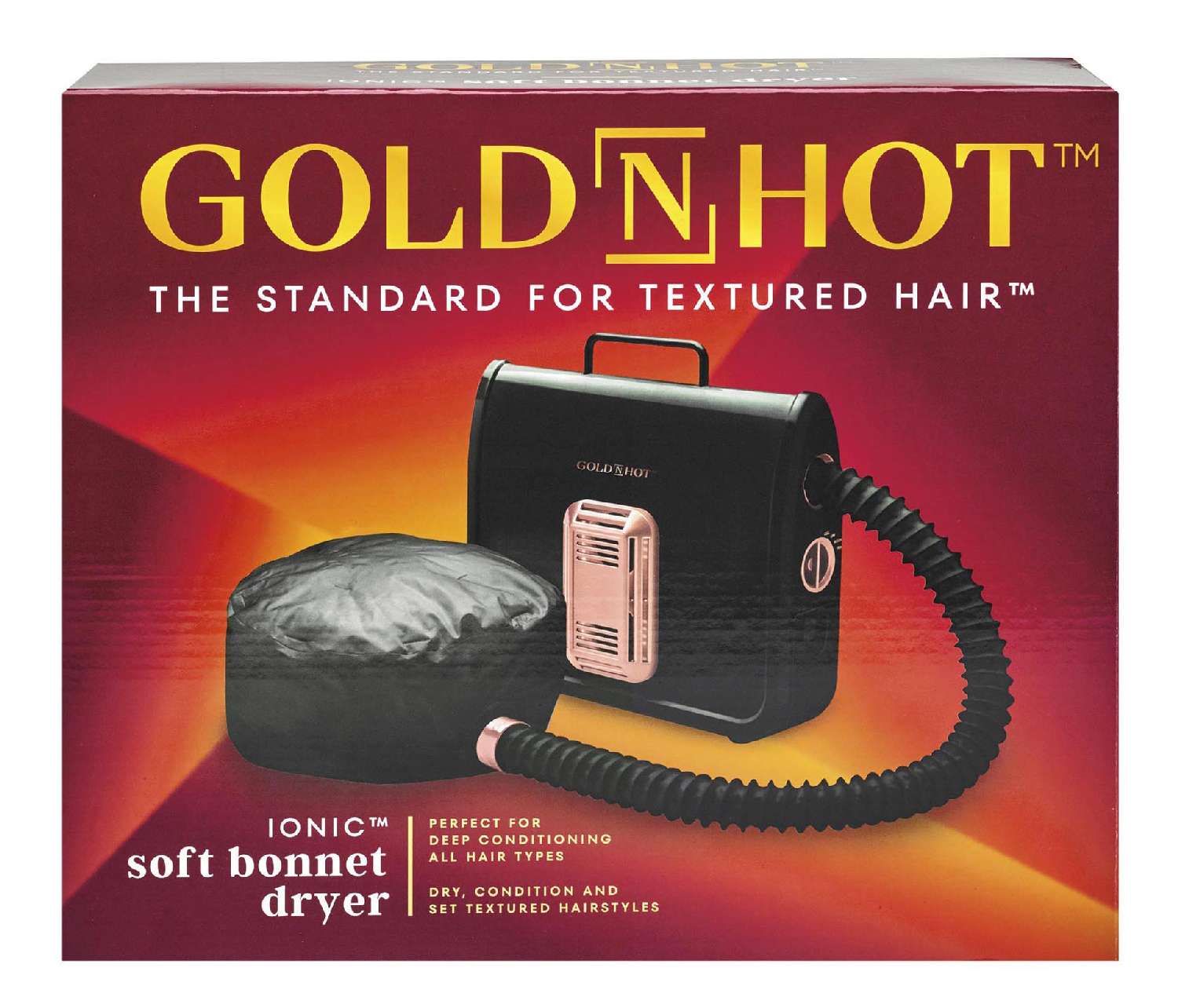 GOLD N HOT DRYER SOFT BONNET BLACK