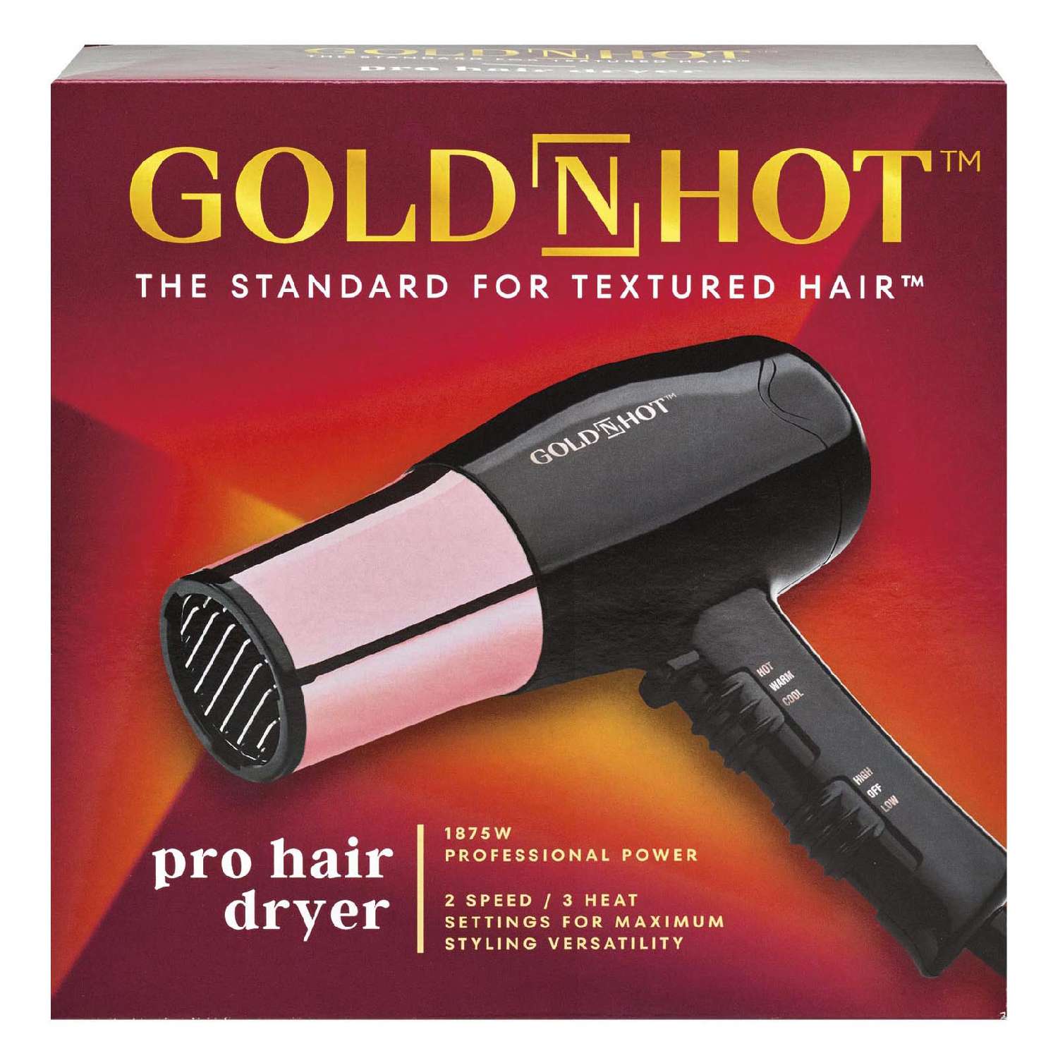 GOLD N HOT DRYER STYLER GOLD BARREL