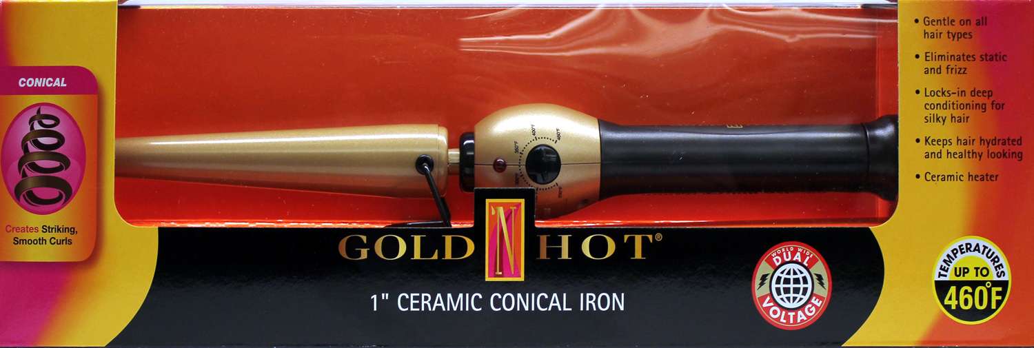 GOLD N HOT CORNICAL IRON CERAM 1 IN