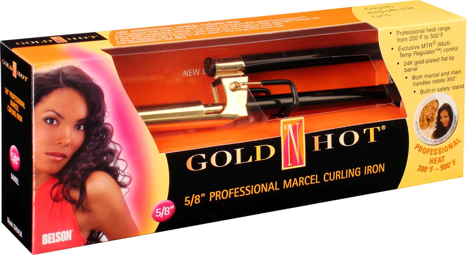GOLD N HOT MARCEL IRON 5/8 IN