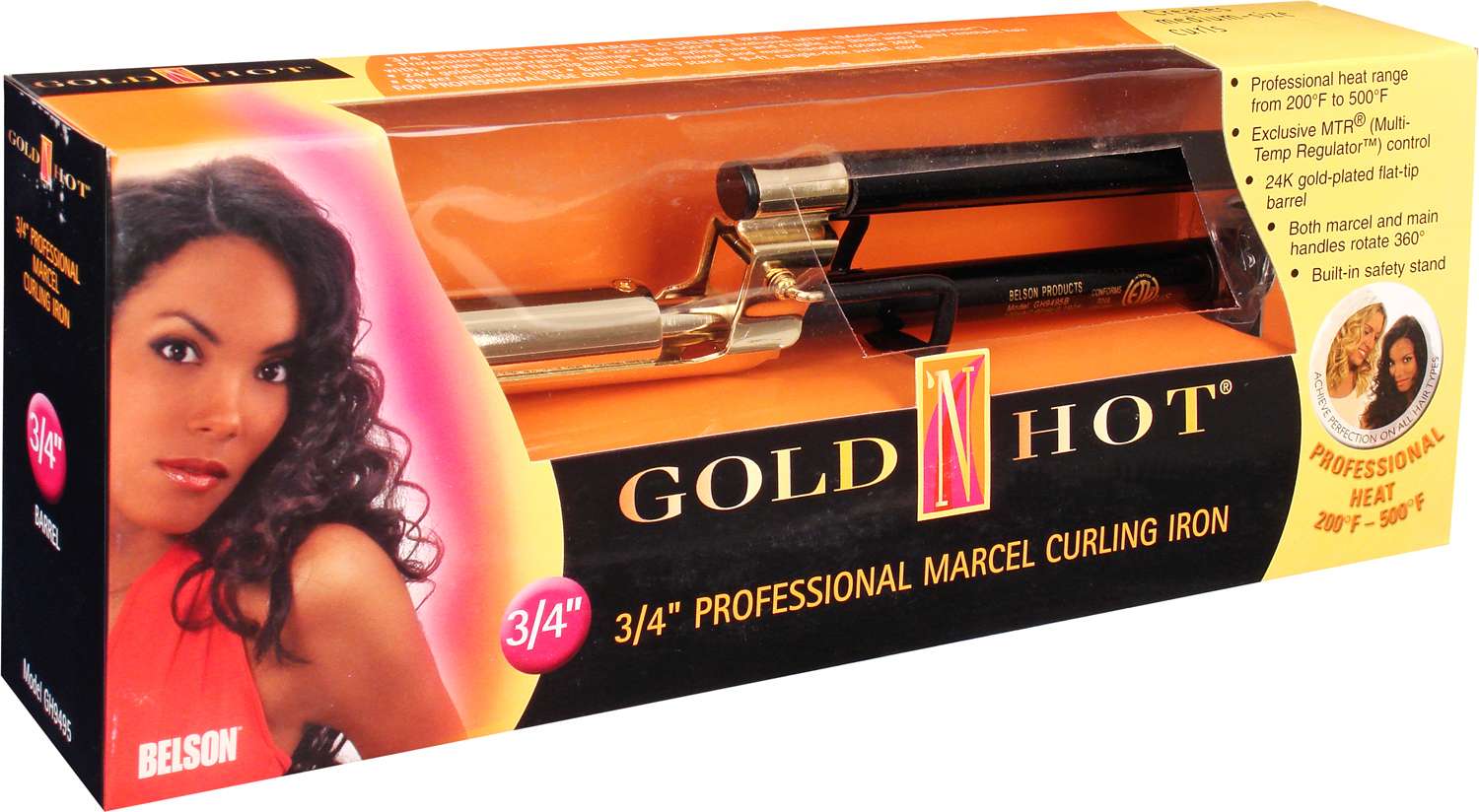 GOLD N HOT MARCEL IRON 3/4 IN