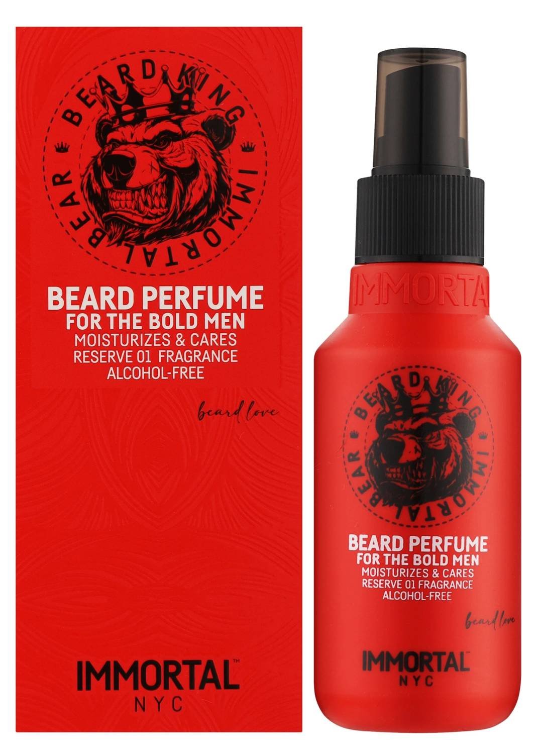 IMMORTAL BEARD KING BEAR BEARD PERFUME 2.54 OZ
