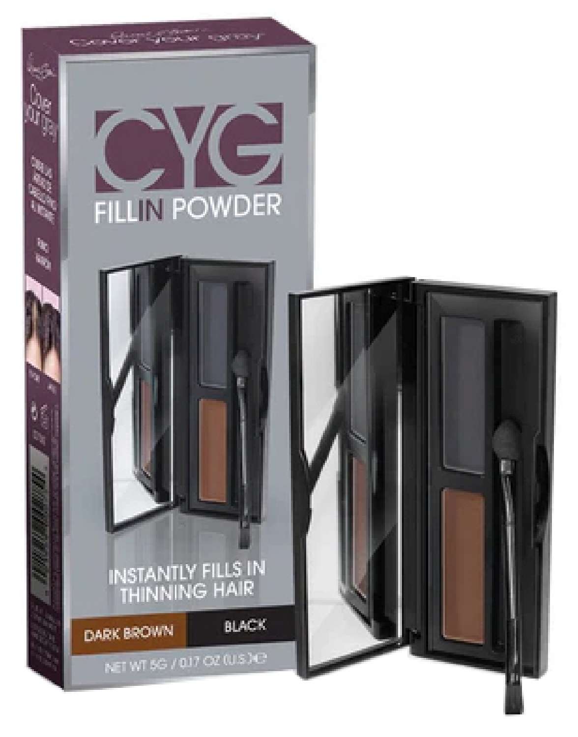CYG FILLIN POWDER DARK BROWN/BLACK
