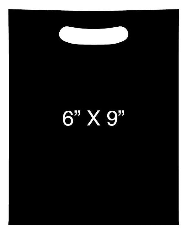 PLASTIC BAG BLACK- 6X9- 2000PC