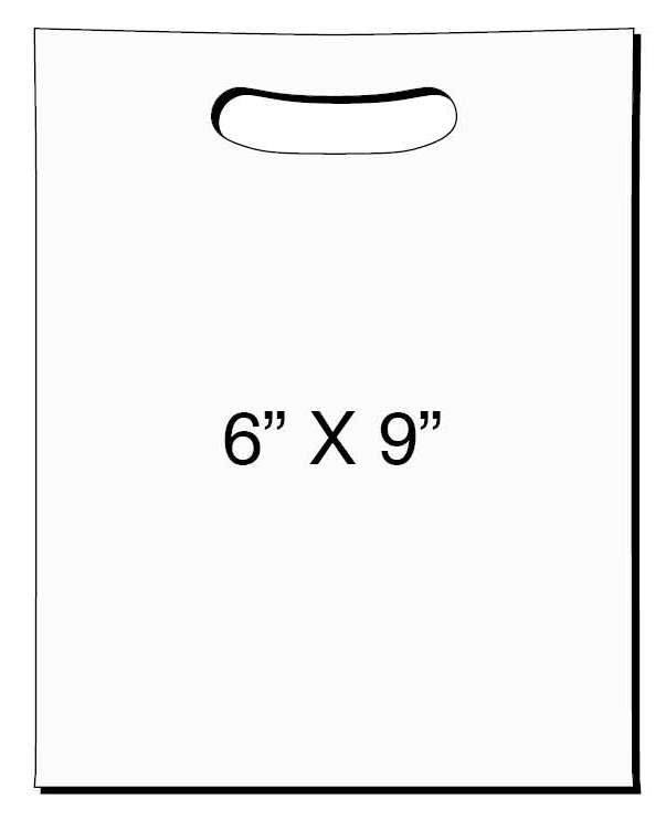 PLASTIC BAG WHITE- 6X9- 2000PC