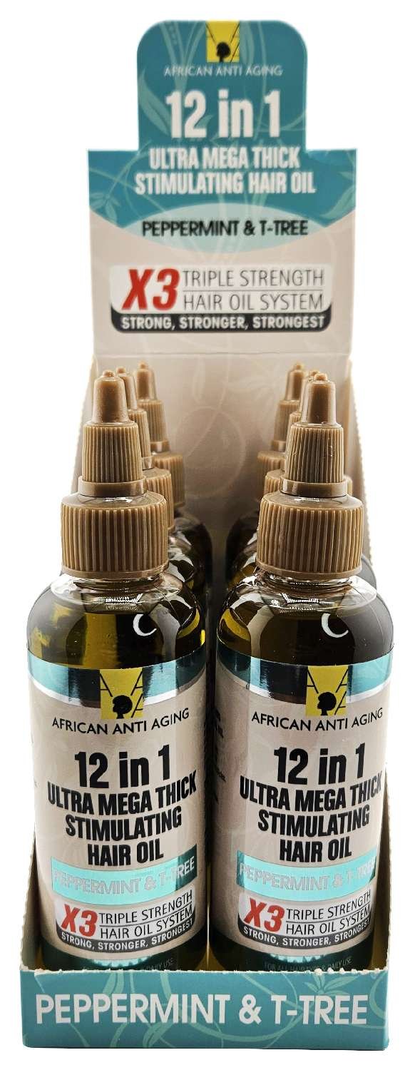 AAA 12 IN 1 OIL [PEPP/ T-TREE] 6/DP 3.38 OZ