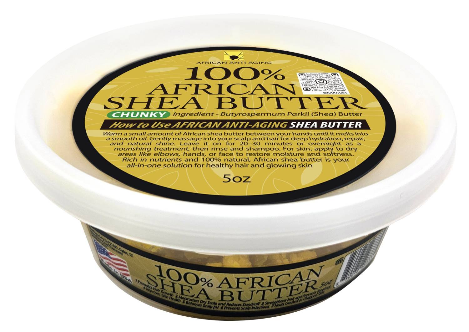 AAA 100PERC AFRICAN SHEA BUTTER [CHUNKY]