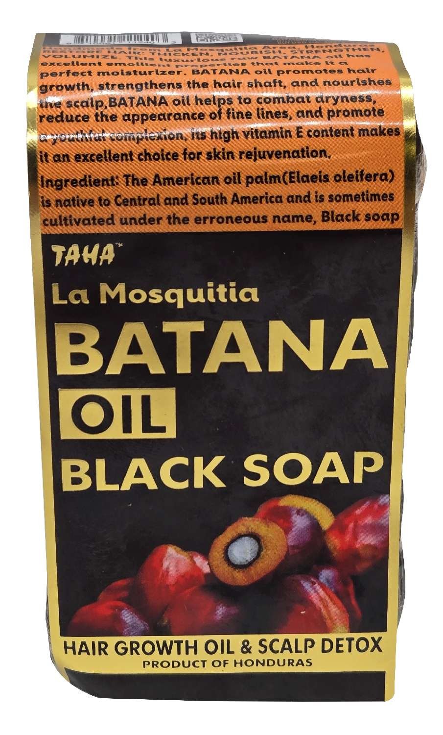 TAHA BATANA OIL BLACK SOAP 8 OZ