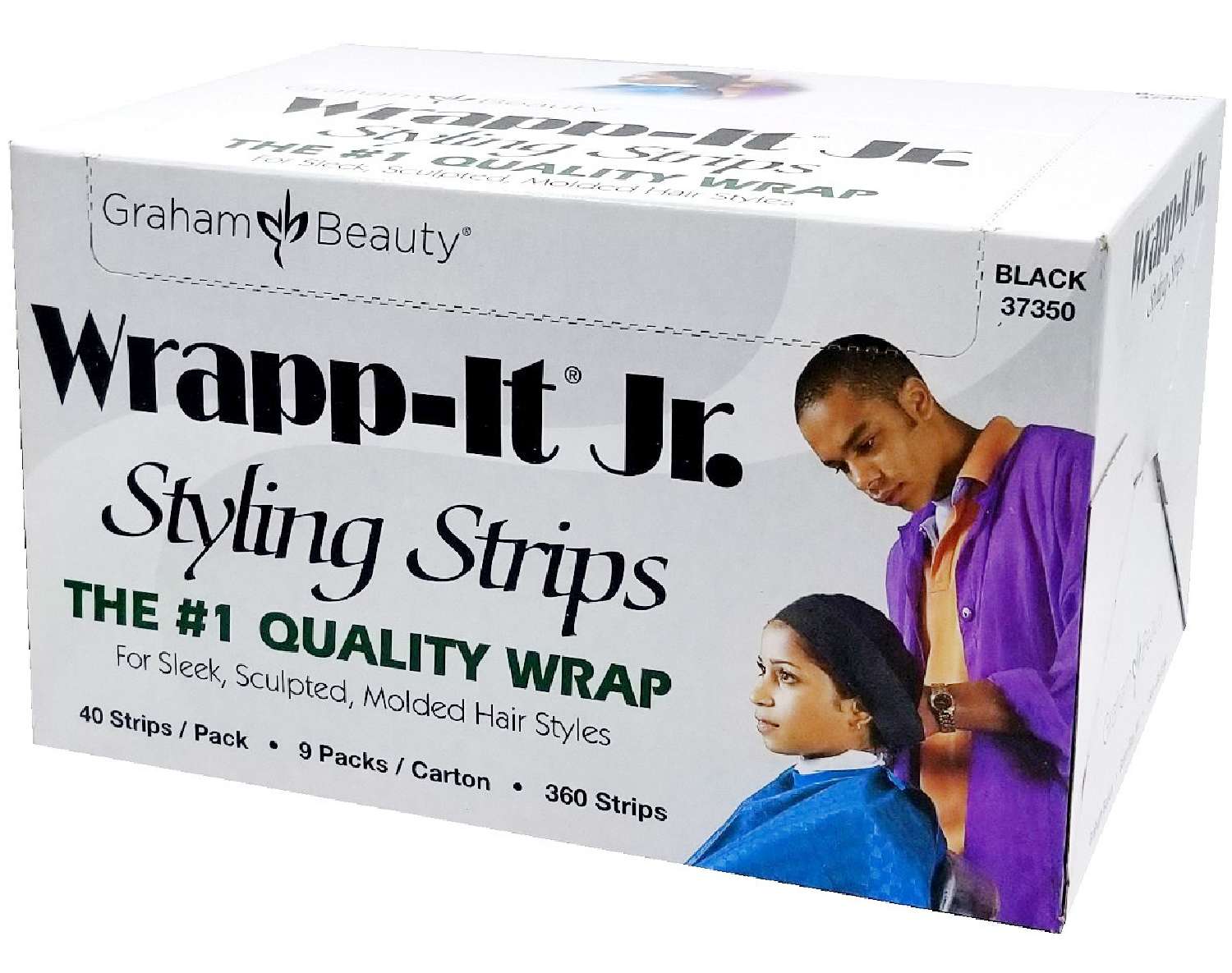 WRAPP-IT JR BLACK 40STRIPS/9PK/BX