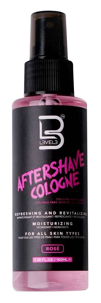 LEVEL3 AFTERSHAVE COLOGNE [ROSE] 3.38 OZ