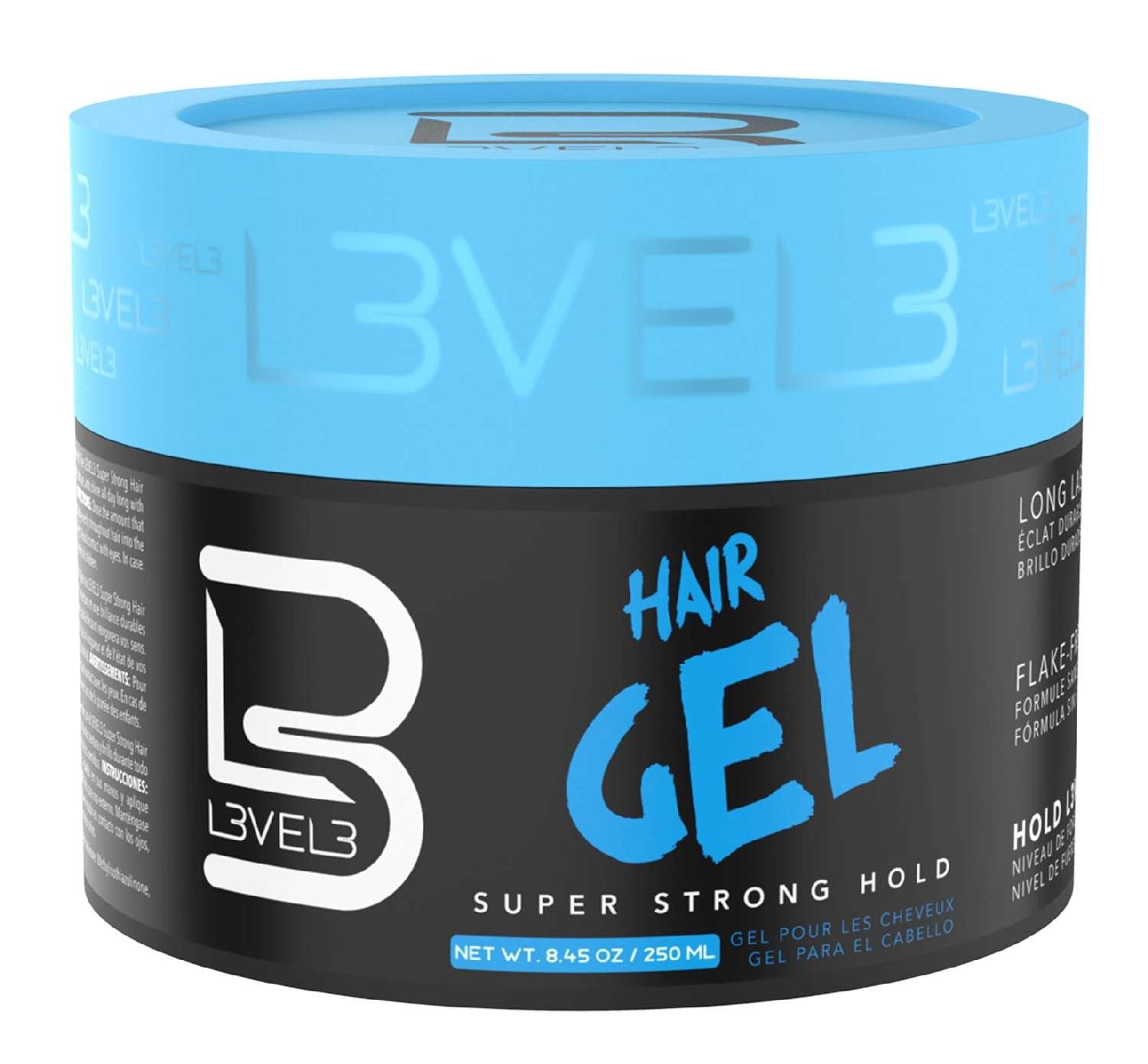 LEVEL3 SUPER STRONG HAIR GEL 8.45 OZ