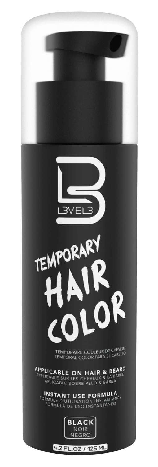 LEVEL3 TEMPORARY BEARD COLOR [BLACK] 4.2 OZ