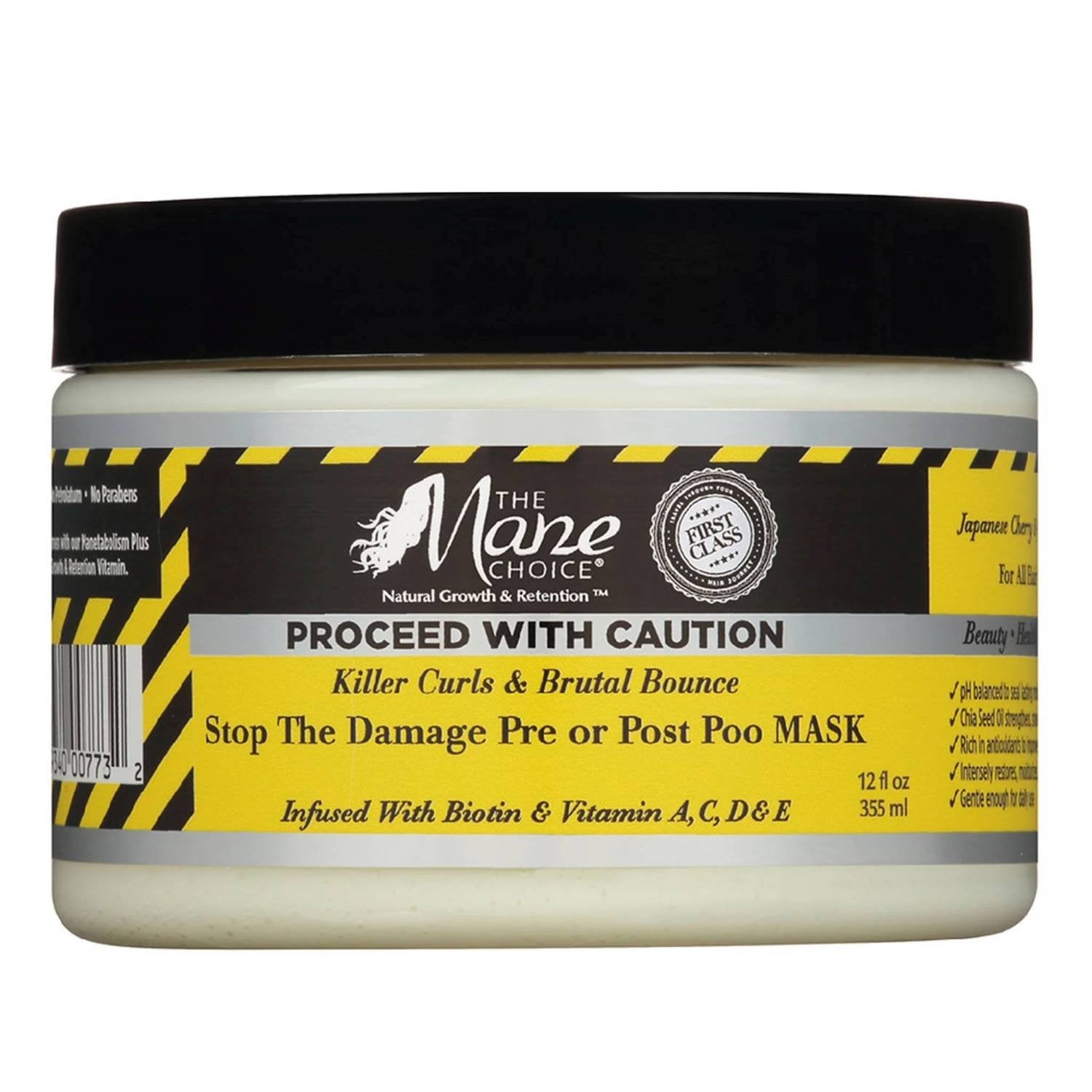 MANE CHOICE CAUTION MASK
