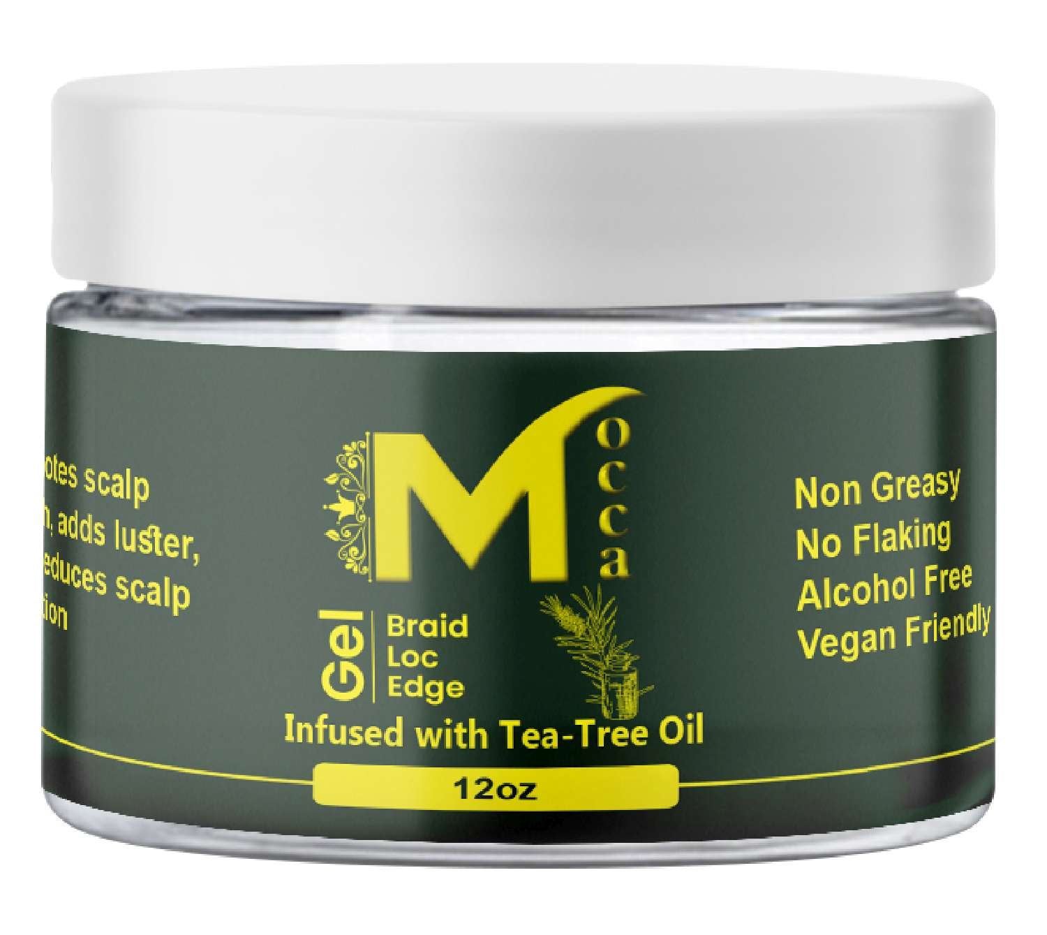 MOCCA BRAIDING GEL TEA TREE 12 OZ