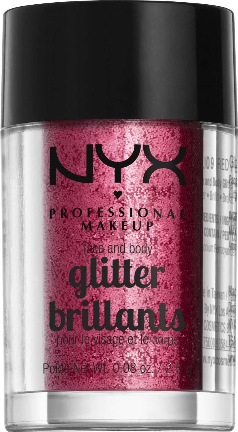 NYX FACE/BODY GLITTER-09_RED