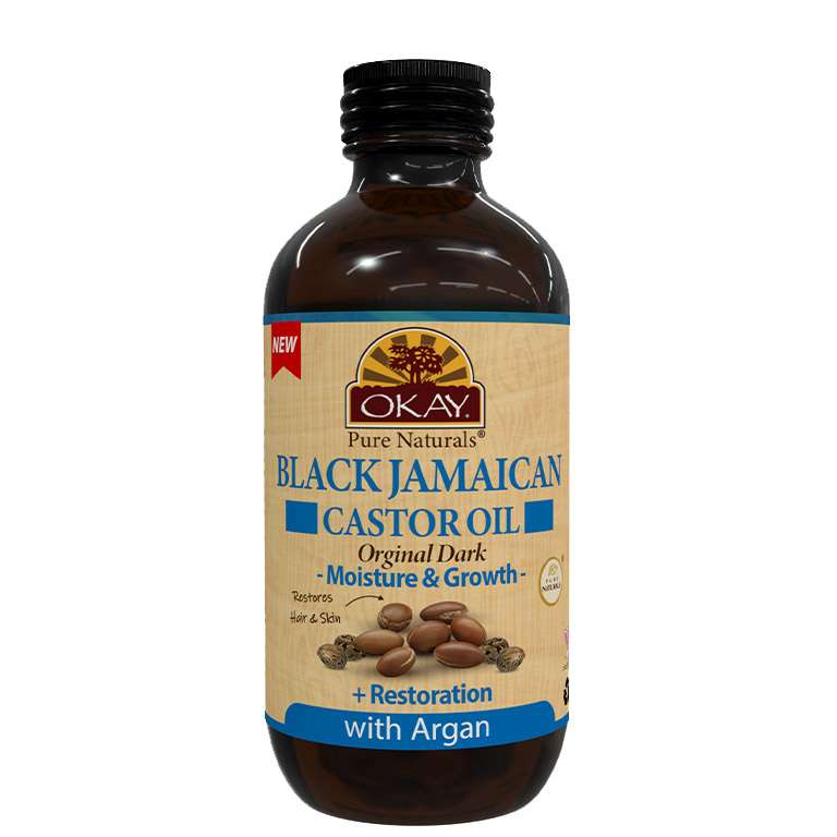 OKAY 100PERC CAST BLK DK JAM ARGAN