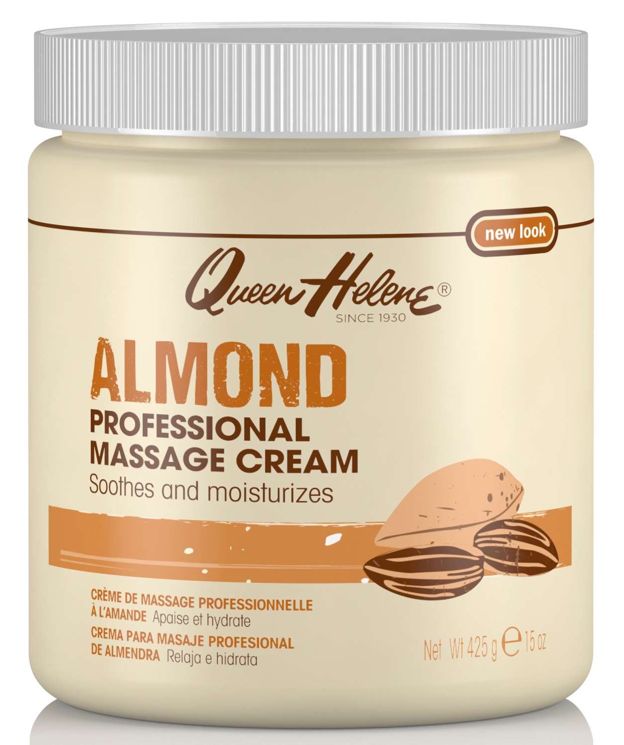 QH MASSAGE CREME ALMOND 15 OZ