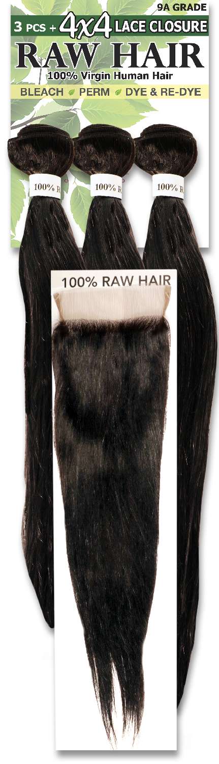 HH RAW HAIR 4PCS STR 12-16-#NAT