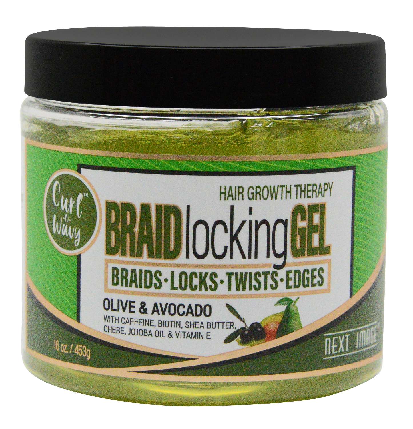 NEXT IMAGE BRAID GEL OLIVE/AVOCADO 16 OZ