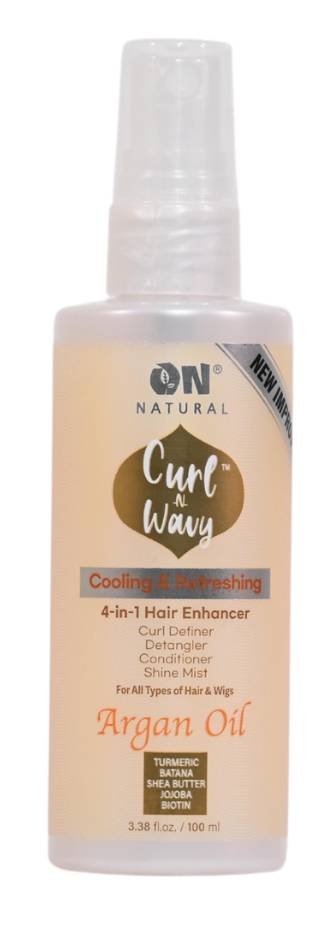 ON NAT CURL-N-WAVY 4IN1 HAIR E ARGAN TRE 3.38 OZ