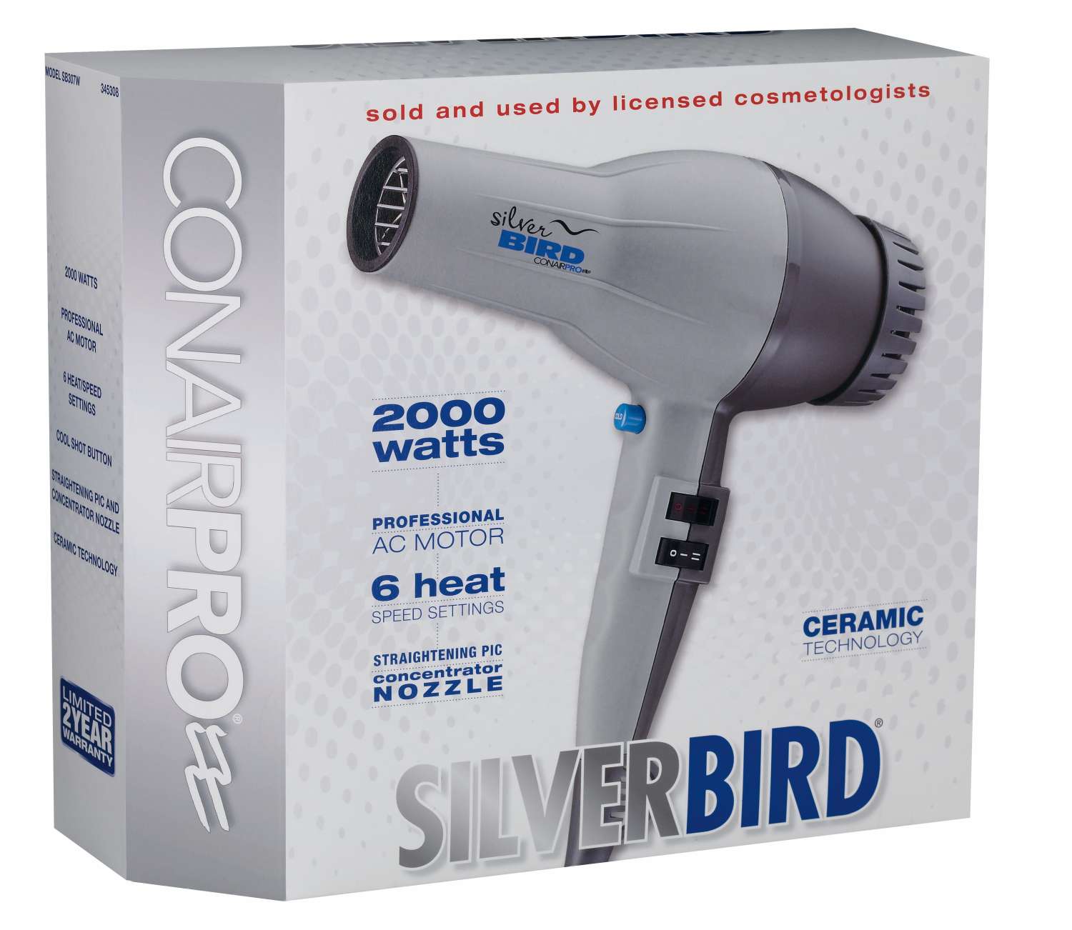 CONAIR DRYER SILVER BIRD