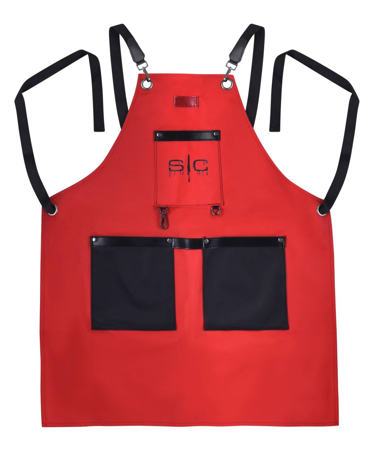 STYLECRAFT BARBER APRON [RED]