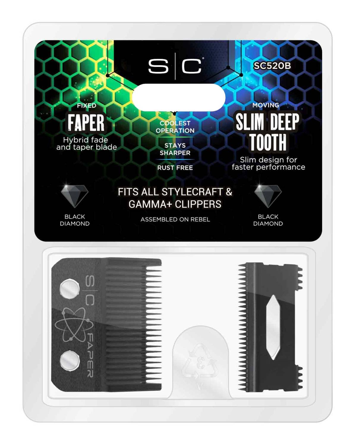 STYLECRAFT BLADE BLACK FIXED FAPER