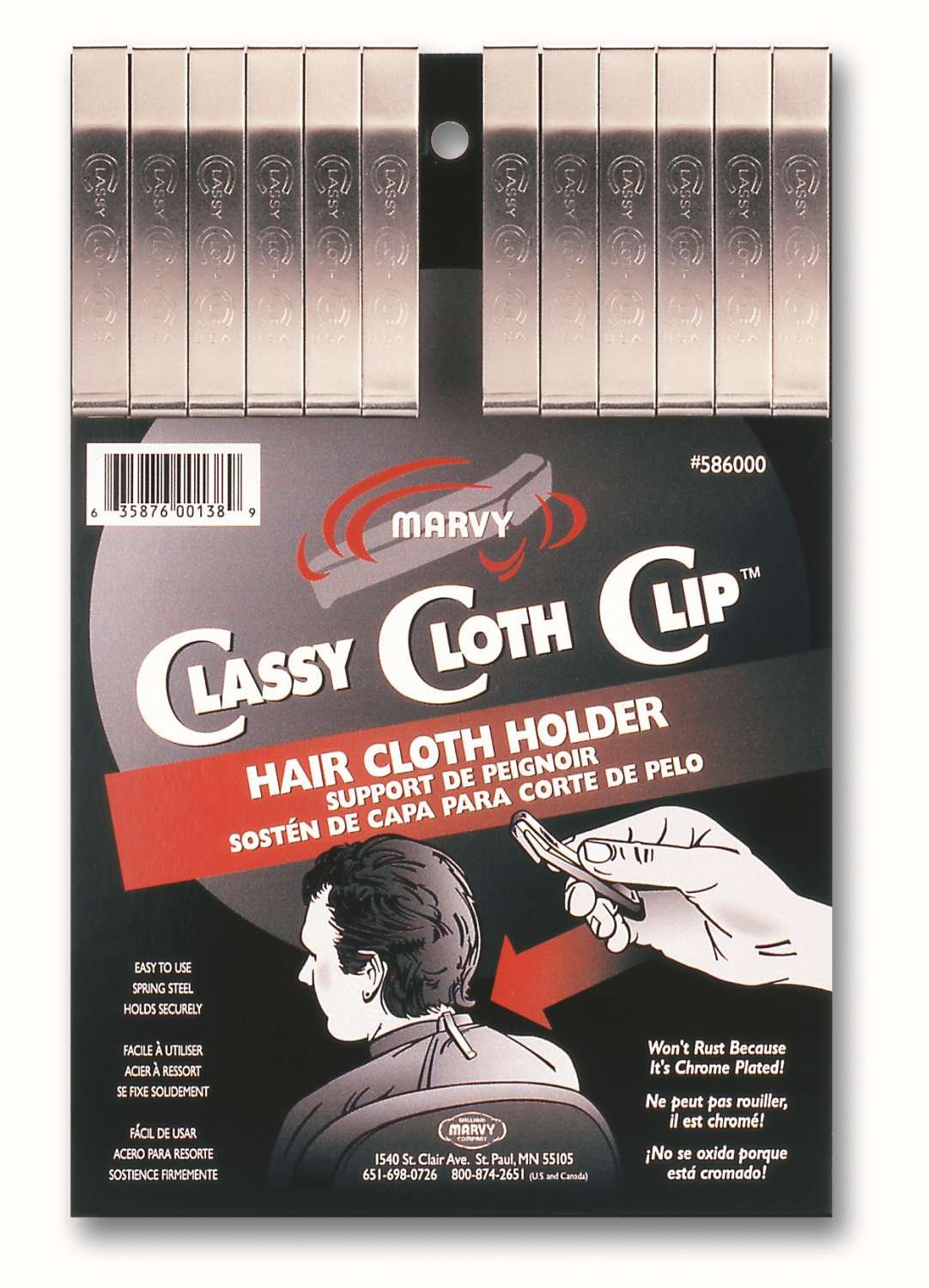WILLIAM MARVY CLASSY CLOTH CLIP