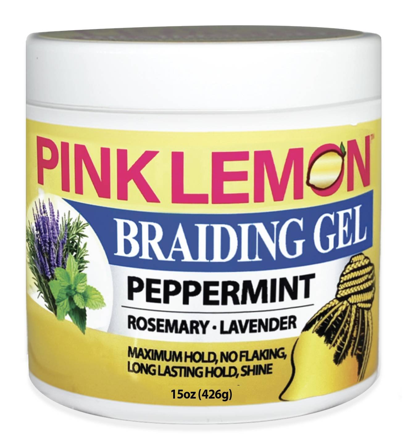 P/LEMON BRAIDING GEL [PEPPERMINT] 15 OZ