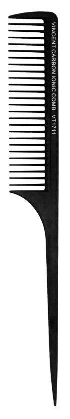 VINCENT COMB CARBON RAT TAIL LRG X-WIDE