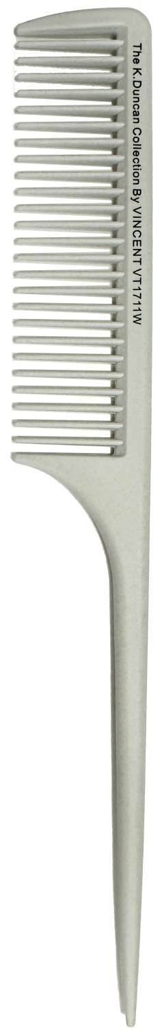 VINCENT COMB CERAMIC WHT RAT TAIL LARGE
