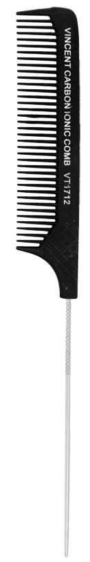 VINCENT COMB CARBON PIN TAIL MED COARSE