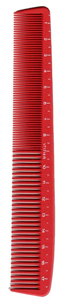 VINCENT COMB CERAMIC RED STYL FINE/MED