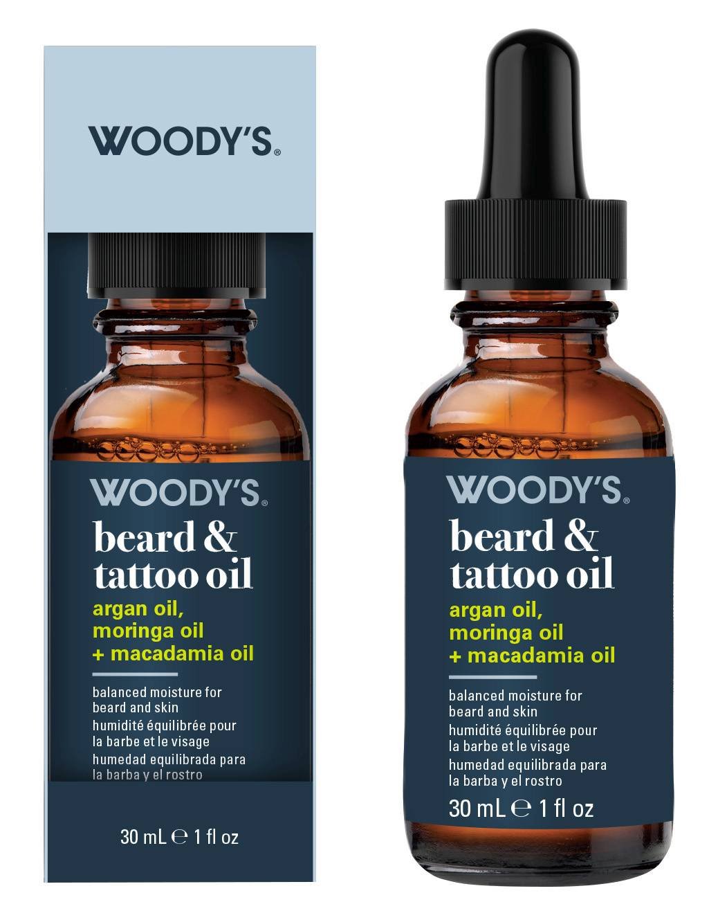 WOODY'S BEARD & TATTOO OIL 1 OZ