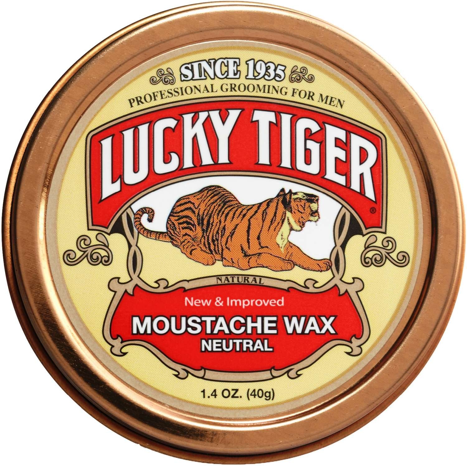 LUCKY TIGER MUSTACHE WAX NEUTRAL 1.4 OZ